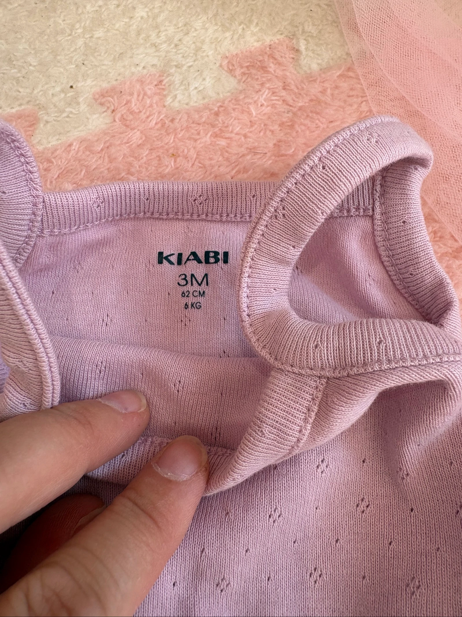 Lote de 3 bodies con tirantes para bebé niña Kiabi 3 meses (62 cm) – photo 4